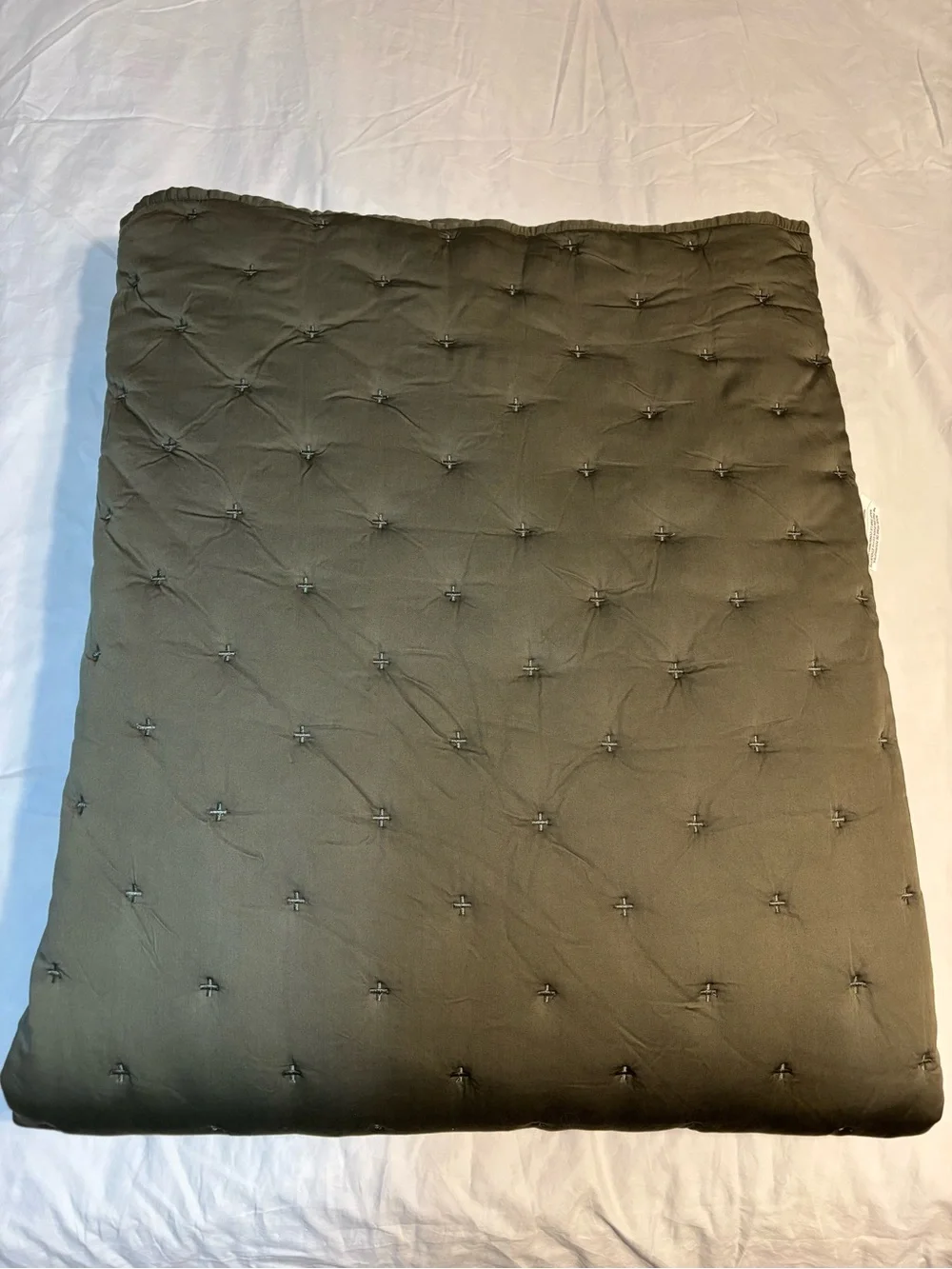 Quince Bamboo Dream Quilt - King/Cali King - Dusty Olive - Read Description